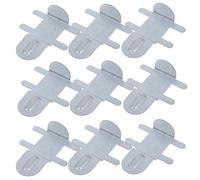 Happyyami 10pcs Stainless Steel Cage Connector Clips Secure Fasteners for Chicken and Small Animal Cages Versatile and Stable Food Box Fitting for Use