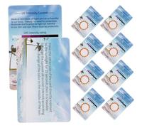 Happyyami 10pcs UV Testing Cards for Uvc Rays Detection, Reptile Terrarium Test Strips with Color Change Indicator, Outdoor UV Identifying Cards for Pet Tank and Uvc Light Measurement