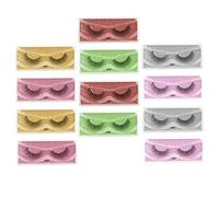 Happyyami 12pairs False Eyelashes Decorative Makeup Girl Eyelash Accessory for Women for Performance