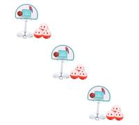 Happyyami 12pcs Bird Educational Toy Interactive Parrot Basketball Stand Chew Toys for Training Play for Birds Like Cockatiels and Parakeets