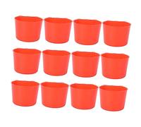 Happyyami 12pcs Cage Bird Feeder Removable Food Container Water Bowl for Parrots Budgies and Birds Easy to Clean