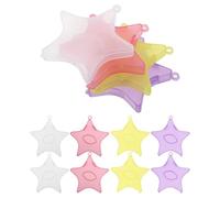 Happyyami 12pcs Eyelash Case: Star Shape Eyelash Travel Case - False Eyelashes Storage Box - Portable Lash Box for Makeup Organization,