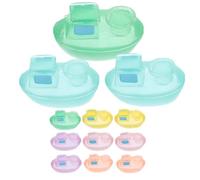 Happyyami 12pcs Glow-in-the-dark Mini Cruise Ships Figurines for Fairy Garden Decor