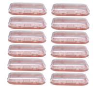 Happyyami 12pcs Press Nail Organizers Stylish Nail Art Storage Boxes for Displaying Fake Convenient Collecting for Enthusiasts