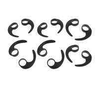 Happyyami 12pcs Silicone Ear Hooks Earbud Accessories with Sport Wing Design Anti-slip Feature for In-ear Headphones and Earphones in Black, for Daily and Physical Activities