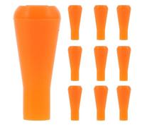 Happyyami 12pcs Soft Rubber Arrowheads Bulk Safety Tips Blunt Tip Design Orange Practice Arrows for Game Training at Home