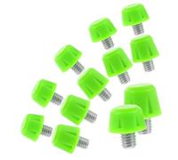 Happyyami 12pcs Threaded Football Shoe Cleat Spikes Anti-slip Plastic Studs for Soccer Cleats Multi-surface Grip Enhancer Sports Shoe Accessories for Improved Traction and Stability