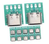 Happyyami 12pcs Usb c Board Diy Type c Connector Board Socket Connector for Hub Adapter