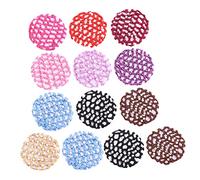 Happyyami 13pcs Hair Net for Women Snood for Dancer Elastic Hairnet for Bun Professional Hair Cover Net for Catering