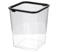 Happyyami 15l Garbage Can Waste Container Square Lidless Pet Plastic with Thickened Firm Base Design Non-slip Modern Simple Fashion Style for Kitchen Bathroom
