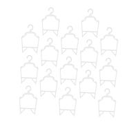Happyyami 15pcs Non- Pet Garment Hangers for Dog Clothes Simple Style Puppy Apparel Rack for Display and Storage for Home and Travel