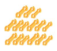 Happyyami 15pcs Yellow Pvc Chick Leg Correction Bands Comfortable Bird Leg Support Braces for Newborn Chicks and Parrots to Correct Splay on Farms