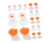 Happyyami 16pcs Silicone Toe Separators for Nail Polish Pedicure Toe Spreaders Toenail Separator Art Supplies for Foot Spa and Manicure