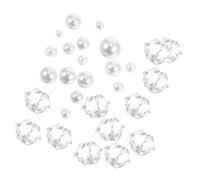 Happyyami 1pack Mixed Clear Quartz Stones and Aquarium Gravel for Fish Tank Decoration Resin Betta Beads for Natural Habitat Simulation and Easy Setup