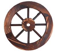 Happyyami 1pc Creative Retro Wheel Design Wall Decor Versatile Backdrop for Weddings Events Light Brown Decorative Accessory for Home Garden