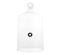 Happyyami 1Pc Elegant Glass Food Cover Dustproof Dessert and Bread Dome Food-grade Protective Cloche for Cakes Snacks Wine Tasting Lightweight Easy to Clean Kitchen Tool