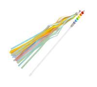 Happyyami 1pc Fairy Wand Cat Teaser Toy Realistic Stick Toy for Cats Boy Girl's Cane Wand