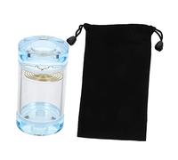 Happyyami 1pc Organic Glass Jar for Feeding Ventilated Crystal Holder for Observation Easy to Clean Reusable and Comfortable Habitat
