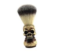Happyyami 1pc Skull Pattern Beard Brush for Men Shaving Tool Hair for Facial Cleansing and Lathering Valentine's Day and Father's Day
