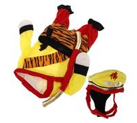 Happyyami 1set Dog Cosplay Costume for Small Breeds Funny Pet Outfit for Parties Unique Dog Clothing Inspired by Easy to Wear Playful Design for Festive Events