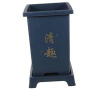 Happyyami 1Set Flower Pots with Tray for Indoor Gardening Durable Planter for Orchids Succulents Houseplants Housewarming