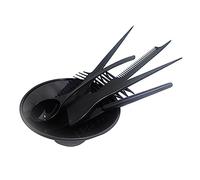 Happyyami 1set Hair Dyeing Accessory Kit Hair Mixing Tools for Professional and Home Use for Tint Mixing and Coloring Fun Black