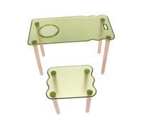 Happyyami 1set Hamster Cage Furniture Fun Platform and Chair Toys for Dwarf Hamsters Guinea Pigs and Pets and Material Engaging Play Area for Exercise and Mental Health