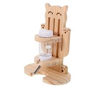 Happyyami 1set Hamster Water Bottle Stand Vertical Chinchilla Feeder and Easy to Clean Accessory for Small Pets Capacity