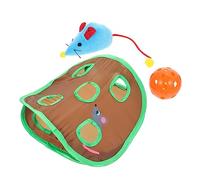 Happyyami 1set Interactive Nine Cat Tunnel Toy Mouse Design and Engaging Kitten Exploration Play Space for Indoor Cats and Active Playtime
