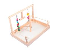 Happyyami 1set Parrot Toy for Conure Assembly Chewing Swing Plaything Bright Colors for Pet Bird Cage Fun and Entertainment