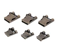 Happyyami 1set Western Bolo Tie Fastener Set for Men, Iron Curved Structure with Firm Hold and Tight Grip, for Daily Activity and Cowboy Parties, Sturdy Tie Accessories 6pcs