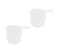 Happyyami 2 Pack Dog Cat Pet Food Measuring Spoon Scoop Feeder Kibble Measuring Cup for Puppy