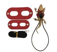 Happyyami 2 Set Lizard Harness for Reptiles and Pets Lightweight Synthetic Material Chest Leash with Traction Rope Easy to Store and Safe for Outdoor Use
