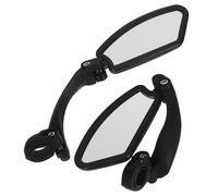 Happyyami 2 Sets Bike Mirror for Handlebar Hd Bar End Bicycle Mirror Thickened Auto Grade Glass for Handlebar Rearview Multi Angle Adjustable Universal