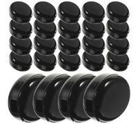 Happyyami 20 Pairs Silicone Glasses Ears Pads Black Non Slip Comfort | Soft reusable eyeglass ear grips, helps reduce pressure on ears, fits adult and kids temple arms, 3-6.5mm