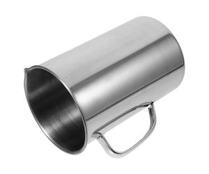 Happyyami 2000ml Stainless Steel Measuring Cup for Baking and Scientific Experiments, Lab Measuring Beaker with Graduated Markings and Handle, Designed for Easy Pouring and Minimising