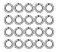 Happyyami 20pcs Circular Hair Comb Headbands: Stretchy Flexible Plastic Circle Combs - Comfortable & Invisible Hair Clips for Women