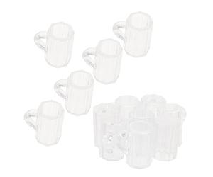 Happyyami 20pcs Doll House Miniature Beer Mugs Mini Beer Cups with Handles for Mini House Landscaping Desktop Ornaments and Craft Projects