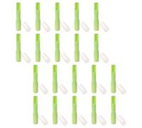 Happyyami 20pcs Lip Gloss Tube Empty Lip Balm Tube 4g/0.14oz Plastic Green Refillable Container for DIY Lipstick Balm Travel Personal Use