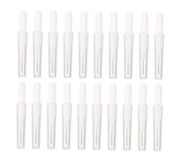 Happyyami 20pcs Mini Portable Cosmetic Brushes Caps Micro Eyebrow and Interdental Tooth Brushes for Girls Travel Makeup and Oral Care