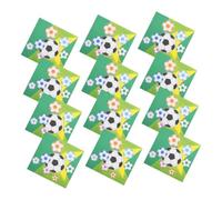 Happyyami 20pcs Soccer Printed Napkins Unique Design for Football Parties for Birthdays Sports Events Family Gatherings and Camping High Absorbency Cocktail Napkins