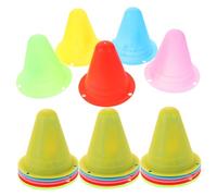 Happyyami 20pcs Soft Plastic Training Cones for Skating Soccer Agility Roller Cones for Enhanced Foot Protection Comfortable Practice Experience