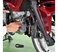 Happyyami 25mm Brake Line Clamp Clip for Motorcycle and Off-road Vehicles, Aluminium Frame Mount Cable Clamp with Seamless Integration and Reliable Performance for Riding Scenarios