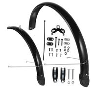 Happyyami 27.5 Inch Full Coverage Mountain Bike Mudguards Set Extended Front and Rear Wheel Mud Flaps, Lightweight Sturdy Mudguard for Road and Touring Bikes, Tire Protector for Off-road Cycling