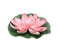 Happyyami 28cm Floating Flower Artificial Water Lily for Garden No Watering Needed