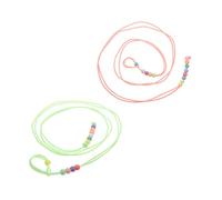 Happyyami 2pcs Adjustable Lizard Traction Rope Lightweight Reptile Hauling Cable for Outdoor Walking for Bearded Dragons Tortoises and Pets