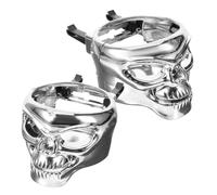 Happyyami 2pcs Adjustable Skull Shape Air Vent Cup Holders for Car and Trucks Plastic Multifunctional Hanging Drink Holders Spacesaving and Built to Last Random Color