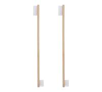 Happyyami 2pcs Bamboo Toothbrushes for Pets, Double Head Dog and Cat Toothbrush with Nylon Wire, Suitable for Different Teeth and Mouth Shapes, Quick-Dry Eco-Friendly Dental Care Brush