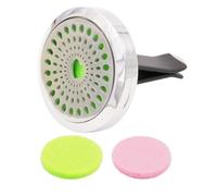 Happyyami 2pcs Car Perfume Diffuser Clip Car Essential Oil Diffuser Clip Elegant Heart Shape Alloy Stainless Steel Air Freshener for Stress-free Driving and Eliminating Unpleasant Smell for