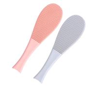 Happyyami 2pcs Cat Grooming Comb with Fish Shape and Cat Tongue Texture Practical Abs Material Massage Brush for Home and Travel Use